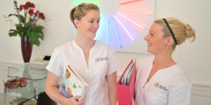visiting the spa UK therapists Sarah and laura visiting the spa Sarah and laura